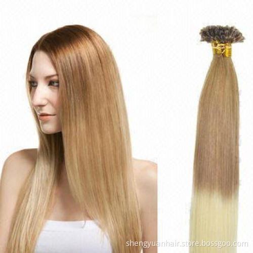 Hot Sale Ombre Virgin Remy European U-tip Human Hair Extension Bulk